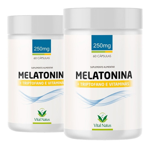 Melatonina + Triptofano 120cps Equilibrio Dia Noite 2x60caps