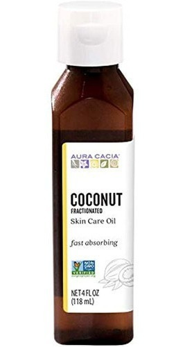 Aura Cacia Aceite De Coco Fraccionado 4 Onzas