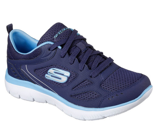 Zapatilla Skechers Mujer Summits Suited Navy Blue