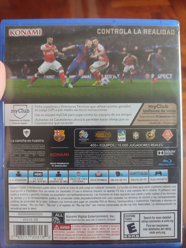 Pro Evolution Soccer 2017 Pes 2017 Ps4 Físico (Usado)