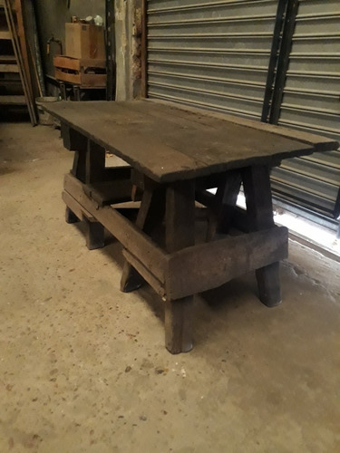 Banco De Trabajo, De Baja Altura, De Madera. (Usado)