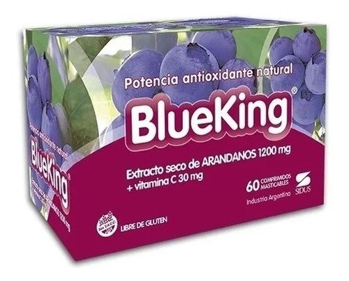 Blueking Antioxidante 60 Comprimidos Masticables