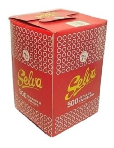 Pitillo Envuelto 7 3/4 Caja De 500 Und