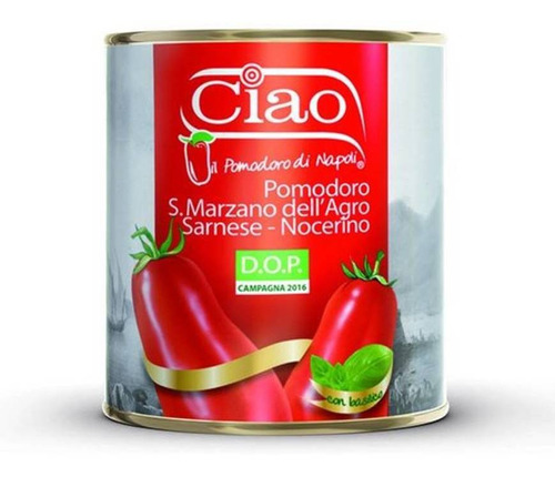 Tomate Pelati San Marzano D O P Ciao 800g P/pizza Napoletana