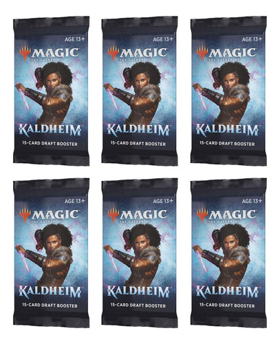 6 Paquetes De Magic: The Gathering Draft Booster Pack Lote M