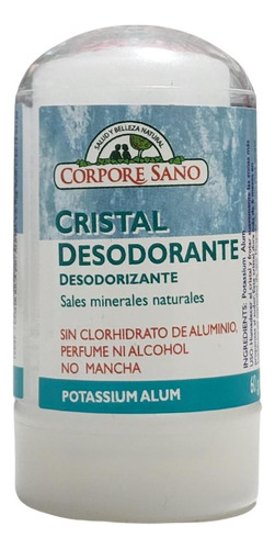 Desodorante Natural Piedra De Alumbre Corpore Sano 60 G