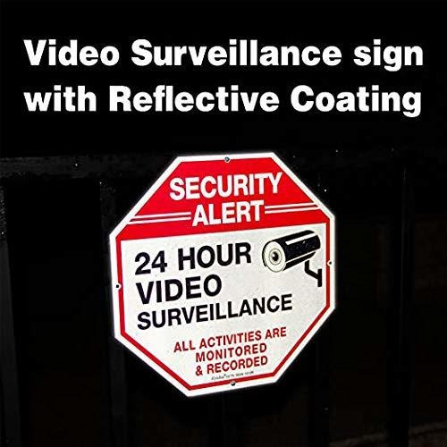 Imagen 5 de 7 de Señales De Vigilancia De Vídeo, Señales De Seguridad, Octago