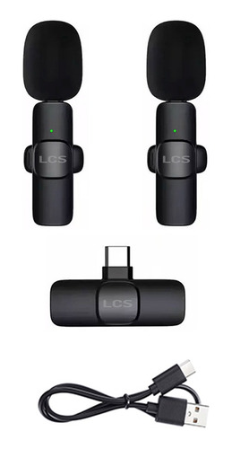 Micrófono Inalámbrico Corbatero X2 Usb-c Ls-m1 Lcs