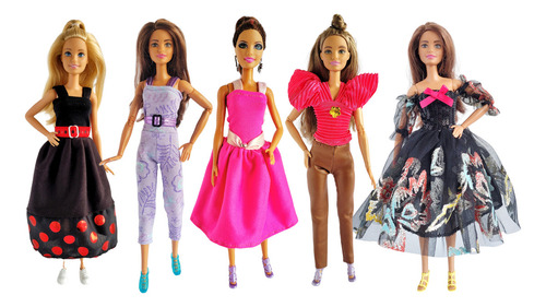 10 Ropa Para Muñeca 30 Cm + 23 Accesorios Zapatos Ganchos