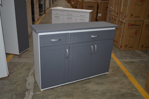 Mueble Para Cocina Base Para Cocina Brasil Gris Microondas G
