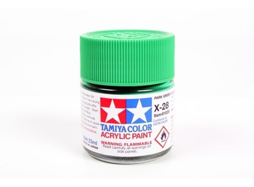 Pintura Tamiya X-28 Park Green X28 Acrilica 23 Ml.