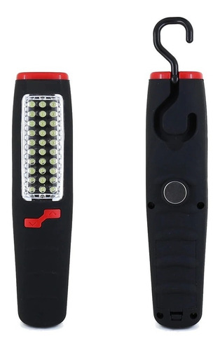 Imagen 1 de 4 de Lámpara Portátil 37 Leds Con Imán Y Gancho Para 3 Pilas Aa