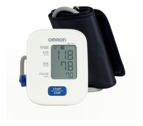 Imagen 1 de 2 de Monitor de presión arterial digital de brazo automático Omron HEM-7120