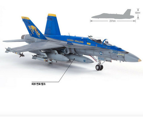 Avion Navy F/a-18c Vfa192 Golden Drag Scala 1/72 Kit Armable