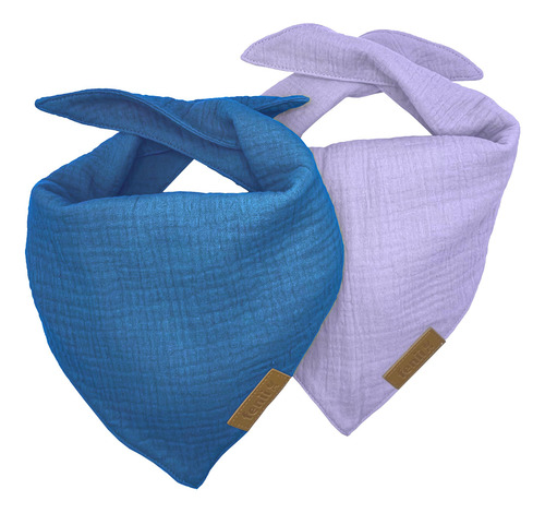 Bandanas De Algodón Ajustables Para Perros Paquete De 2