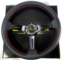 Comprar Volante Deportivo Auto Tuning Racing 35cm Eco Cuero Negro V6