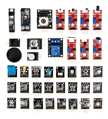 Kit Com 37 Módulos Sensores Para Robótica, Pic, Raspberry