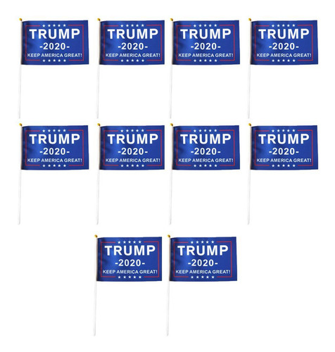 10 Peças Trump 2020 Flags Maga Casa E Jardim Yard Flags