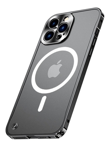 Funda Compatible iPhone 14 Pro Max Magnetica Metal + Vidrio