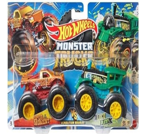 Hot Wheels Monster Trucks 2 Camiones Monstruo Metal Original