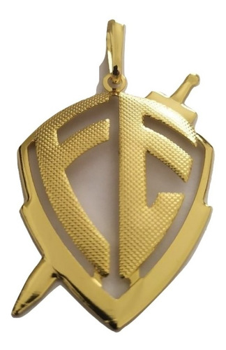 Pingente Rellicari Escrito Fé Banhado A Ouro 18k R015