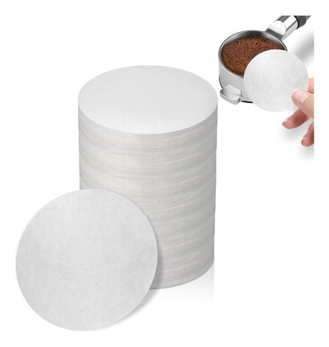 500 Pcs Filtro De Papel Para Cafetera Espresso, 58...