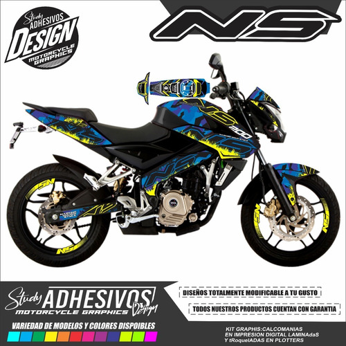 Calcomanias Pulsar Ns 200 Personalizadas Kit De Stickers 2