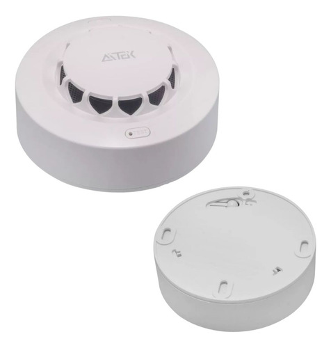 Kit 20 Detector De Fumaça De Incêndios Sem Fio Alarme Sensor Cor Branco