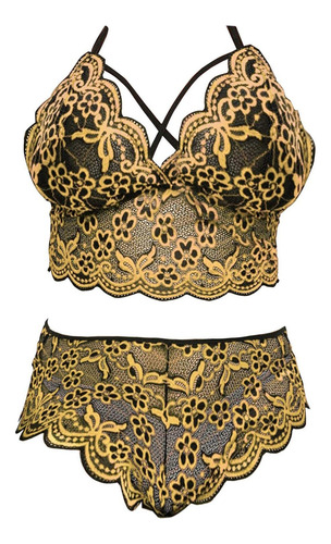 Sujetador Cómodo Inalámbrico De Encaje Sexy De Talla Grande