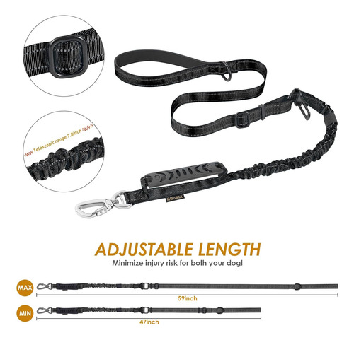 Aubell Heavy Duty Dog Leash, Correas Reflectantes Para Pe...