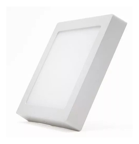 Panel Plafon Led Cuadrado 18w Exterior Aplicar Luz Fria Sica