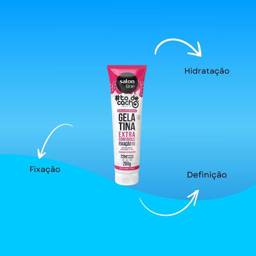 Salon Line #todecacho Gelatina Fixação Extra Forte 280g