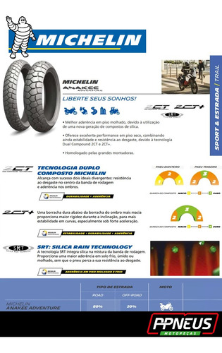 Pneu 120/70r19 M/ctl 60v M+s Michelin Anakee Adventure