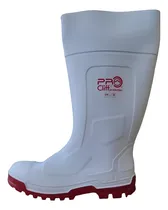 Comprar Bota De Hule Blanca Pro Cliff Con Casco Talla # 32