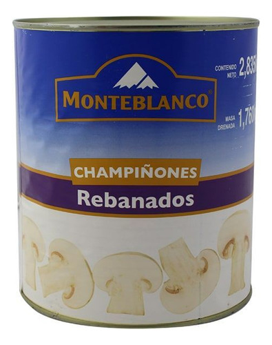 Pack 3 Champiñón Rebanado Monte Blanco 2.835 Kg C/u