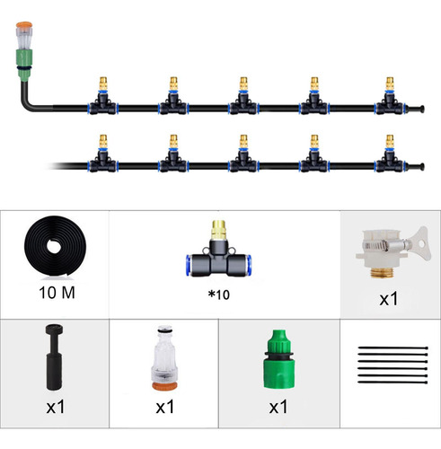 Kit De Riego De Jardín, Accesorios Para Mangueras 10 Metros