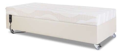 Cama Fawler Elétrica Century 0,89x1,89m Com Colchão Acoplad Cor Branco 127/220V