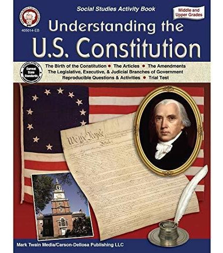 Understanding The U.s. Constitution Workbook, Grades 5-12 A, De Stange, Mark. Editorial Mark Twain Media, Tapa Blanda En Inglés, 2018