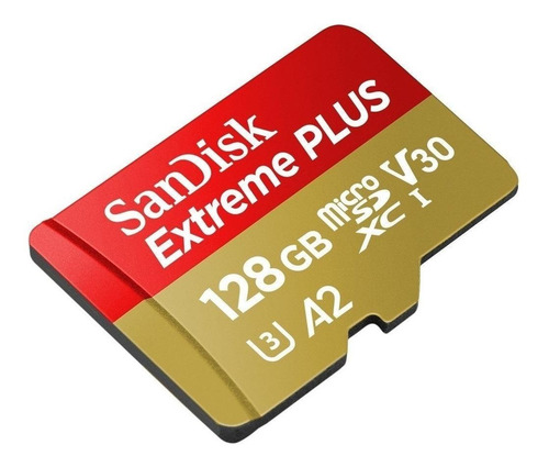 Imagem 2 de 3 de Cartão Memória Sandisk Micro Sd Xc 128gb Extreme Plus Uhs-i