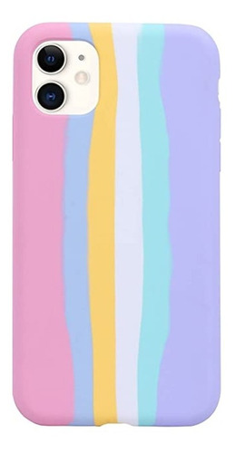 Imagen 2 de 2 de Carcasas Colores Silicona Para iPhone X 11 12 13 Todos