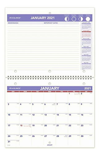 At-a-glance Calendario De Pared Y Escritorio 2021 (21 X 28