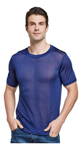 Viamulion, Polera Tejida De Seda Para Hombre, Polera 100