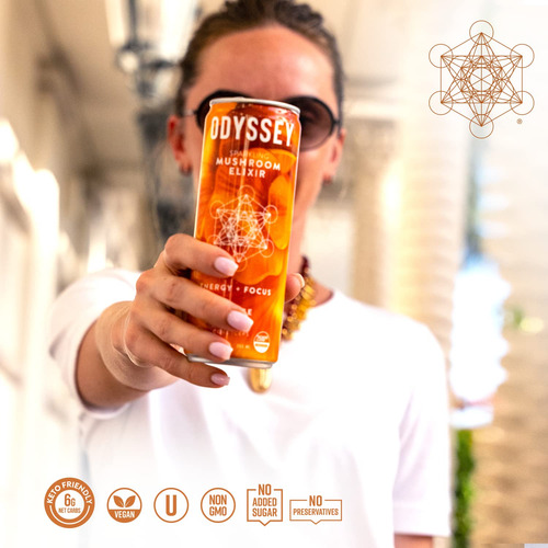 Beba Odyssey Elixir Con Hongos Espumosos, Naranja Y Jengibre