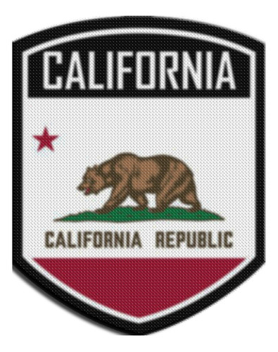 Parche Termoadhesivo Emblema Estados Unidos California