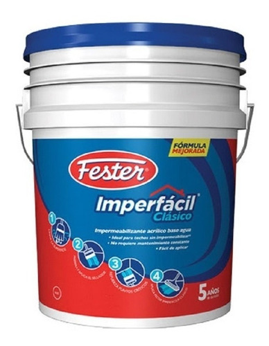 Imperfacil Fester Impermeabilizante Acrílico Base Agua 19 L