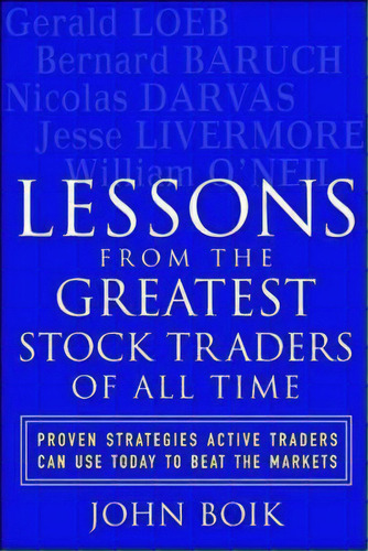 Lessons From The Greatest Stock Traders Of All Time, De John Boik. Editorial Mcgraw-hill Education - Europe, Tapa Blanda En Inglés