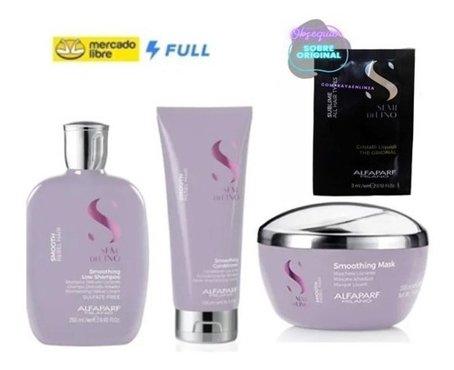 Kit  Alfaparf Smooth Liso Semi - mL a $376