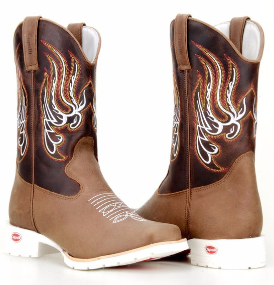 Bota Texana Masculina Solado Branco | MercadoLivre.com.br