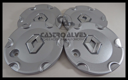Imagem 4 de 6 de Kit 4pçs Calota Roda Aro 16 Renault Megane + 2 Kit Parafuso