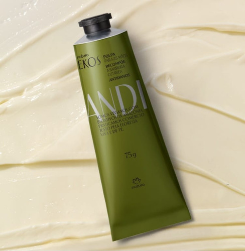 Kit 3 Natura Ekos Polpa Para Mãos Ucuuba Tukuma Andiroba 75g Neutra